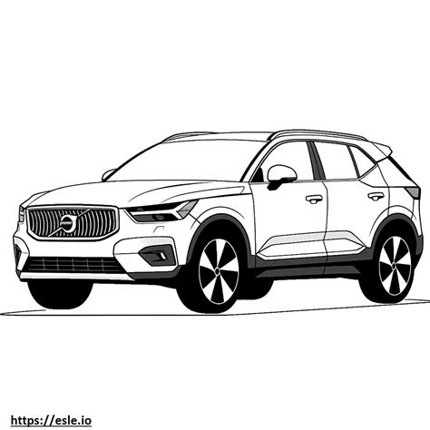 Volvo Xc40 Recharge Coloring Pictures