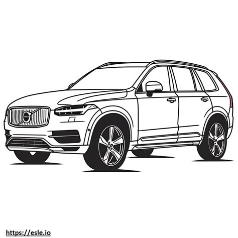 Volvo Xc90 Coloring Pages