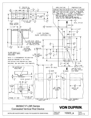 Von Duprin 9947 Template