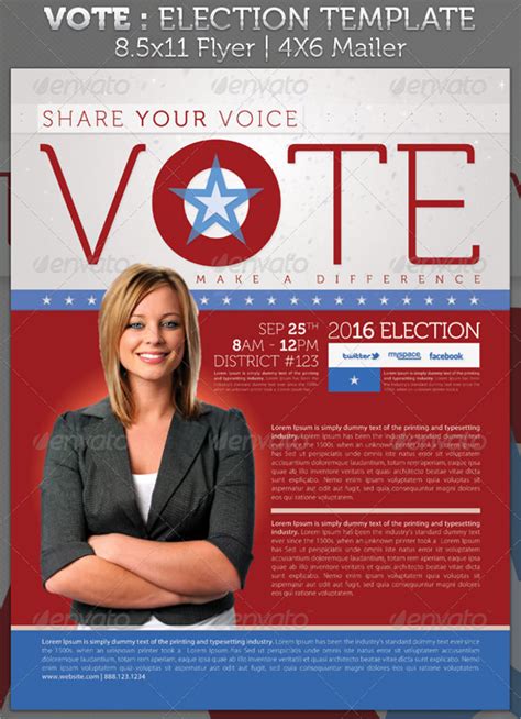 Election flyer Template PosterMyWall
