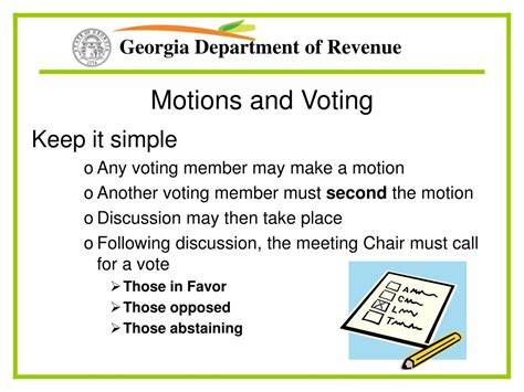 Voting Motions