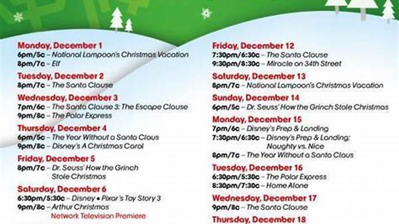 Vpr 2024 Christmas Programming