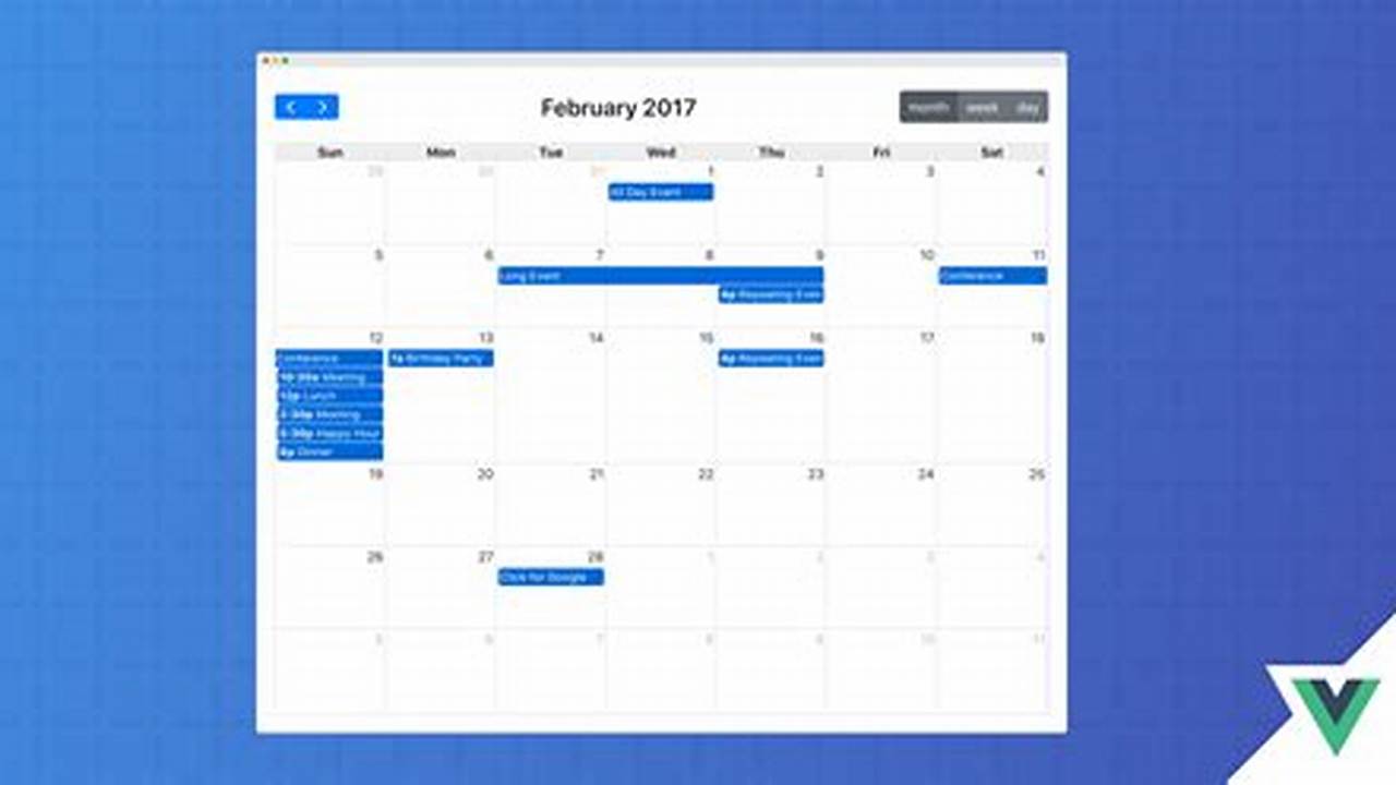 Vue 3 Calendar Component