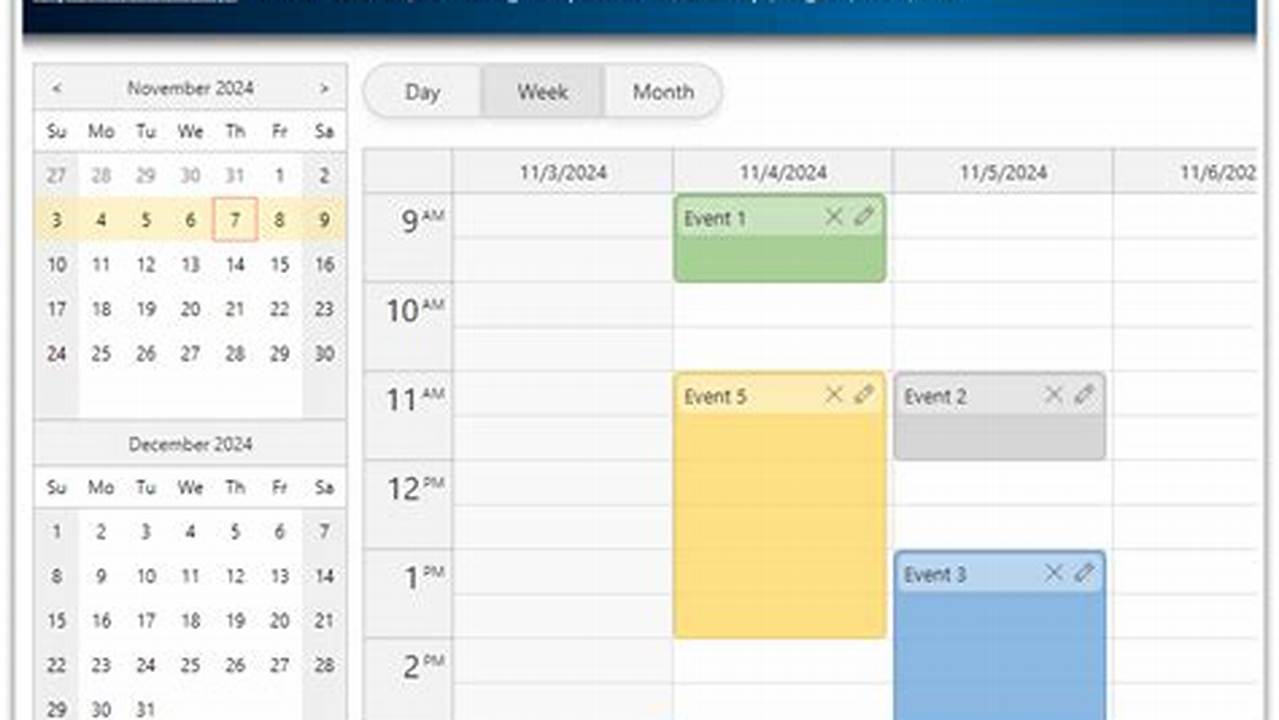 Vue Calendar Events