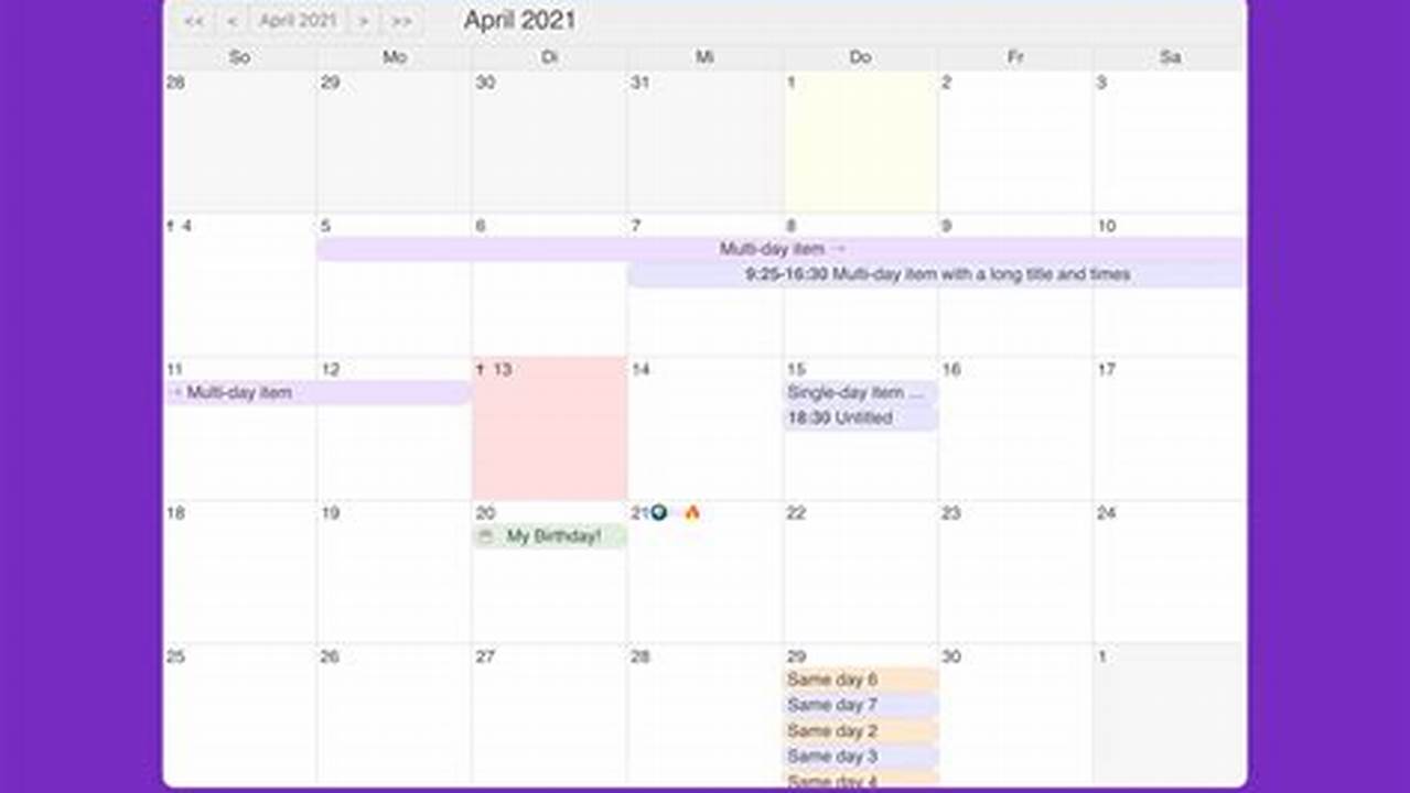 Vue Simple Calendar