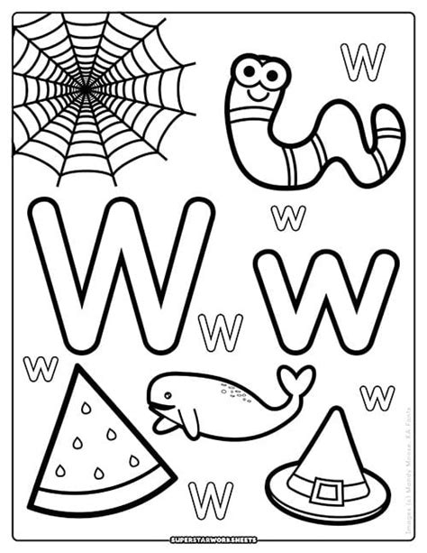 W Coloring Page