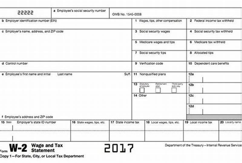 W-2 Form Example