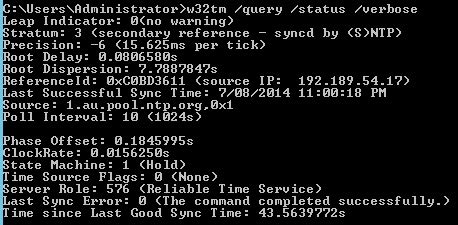 W32tm /query
