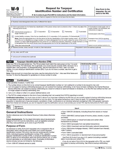 W9 Form 2023 Printable Pdf