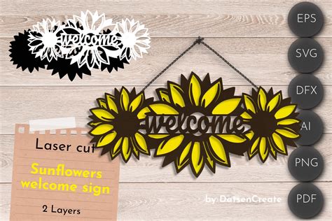 Download WELCOME SVG File - SVG Design Creativefabrica DXF Files