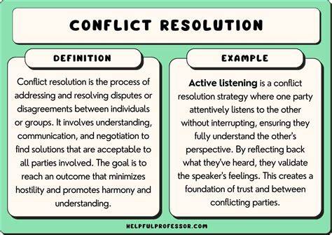 When Conflict Resolution Isn't Possible