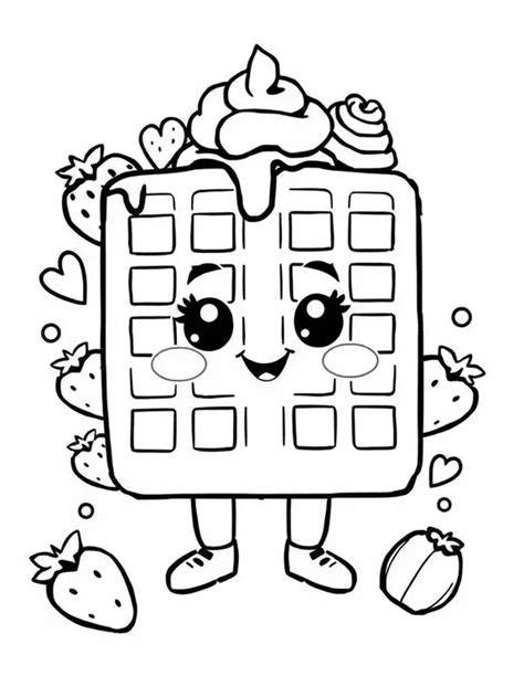 Waffle Coloring Page