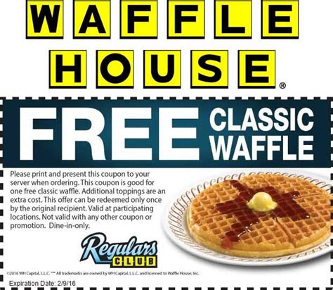 Waffle House Coupons Printable