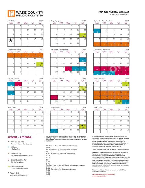 Wake County Year Round Calendar