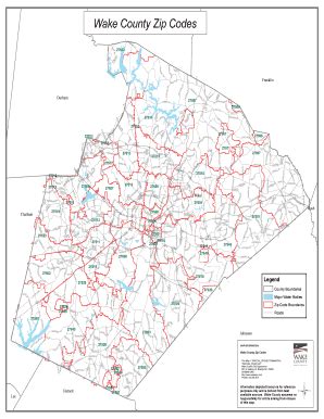 Wake Forest Nc Zip Code Map