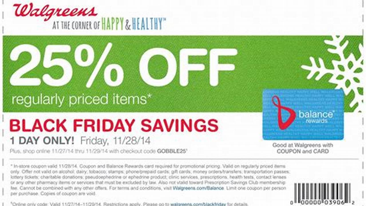 Walgreens Coupon Code 2025