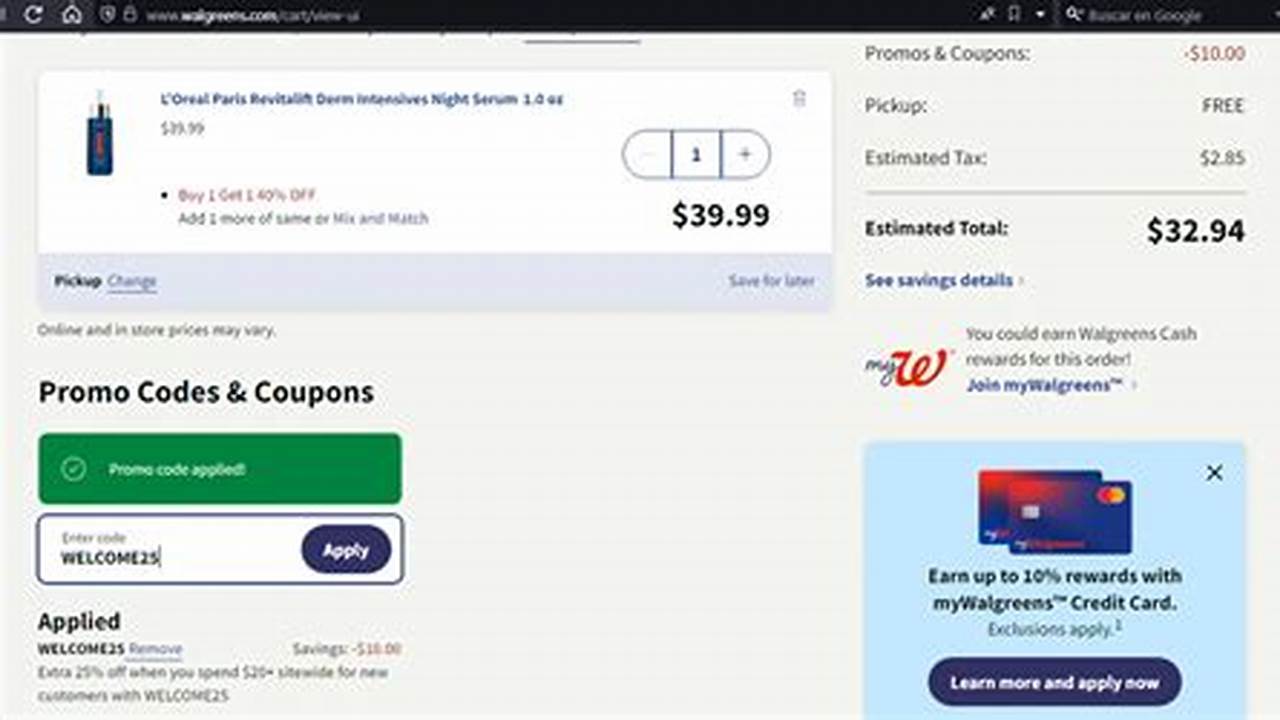 Walgreens Promo Codes 2025