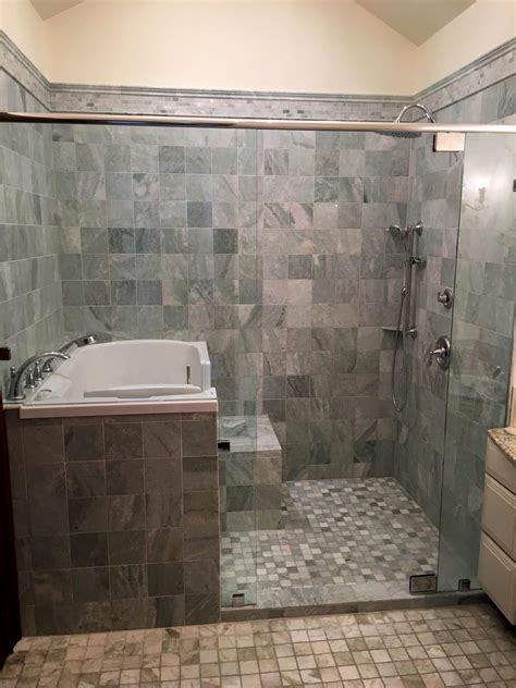 Bathroom Furniture. Soaking Tub Shower Combination Furniture White Soaking Large Tub And Shower