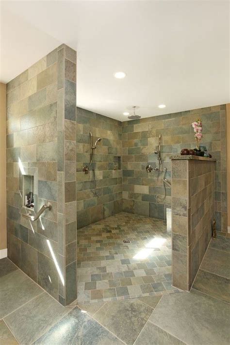 Compact and Accessible Bathroom Ideas with Walk in Showers with No Door HomesFeed