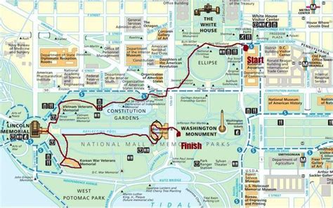 Printable Walking Map Of Washington Dc Time Zones Map World