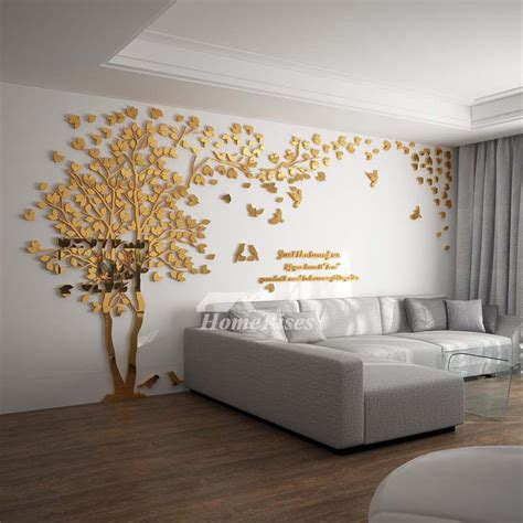 Wall Decals For Living Room Tree Acrylic Home Personalised Mirror