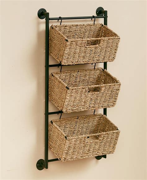 Woven Rattan Wall Baskets / Hand Woven Decoration Artera Home / Each one features a different