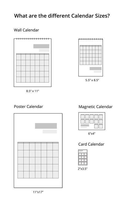 Wall Calendar Size