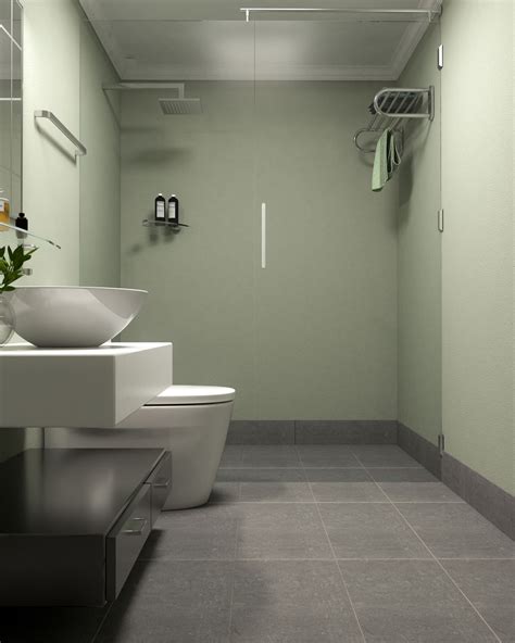 Wall Color Combination With Grey Tiles