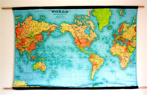 Wall Hanging World Map