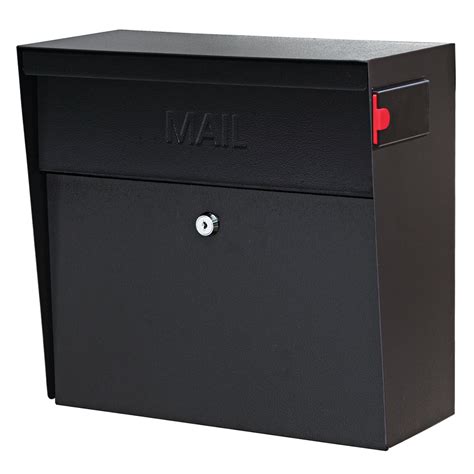 Dal Rae Locking Wall Mount Mailbox Black Architectural mailboxes, Wall mount mailbox, Mounted