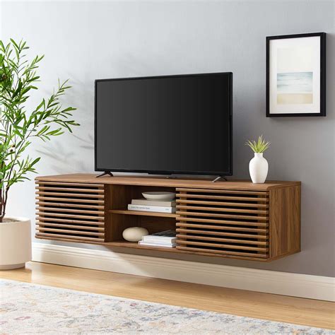 South Shore Agora 56 Inch Wide Wall Mounted Media Console, Pure White The Home Depot Canada