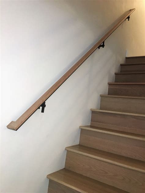 Wall Mounted Wooden Handrails Stair handrail, Stair handrail wall mounted, Wall mounted handrail