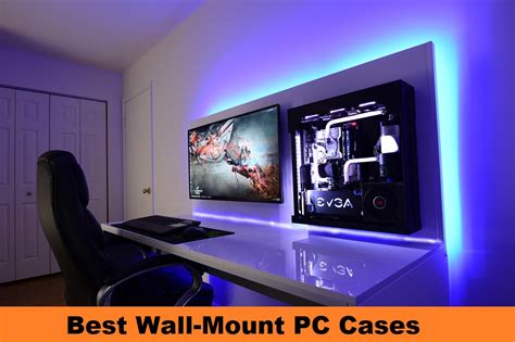 Gallery of an Awesome Wallmounted Custom PC with Beautiful Liquidcooling System