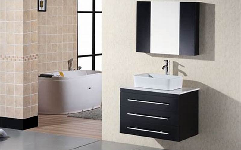 Wall-Mounted Sink With Mirror