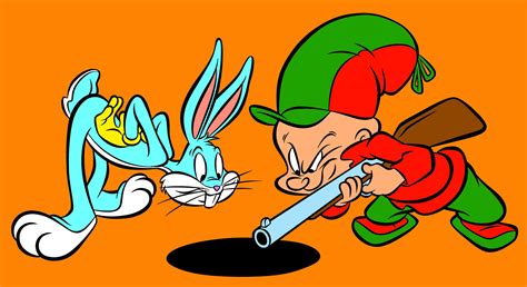 Wallpaper HD of Bugs Bunny and Elmer Fudd