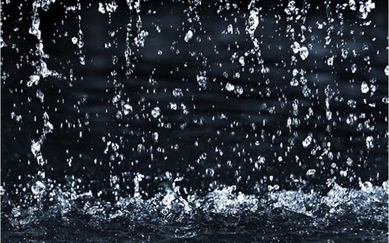 Wallpaper Hujan Dengan Efek Air