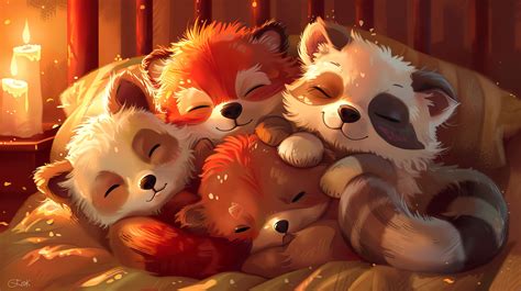Wallpaper Cute Animals Cartoon