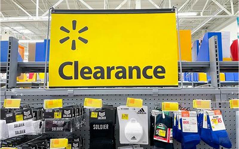 Walmart Clearance Sections