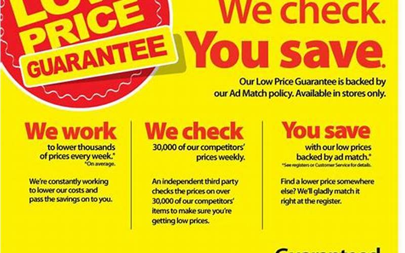 Walmart'S Price Match Guarantee