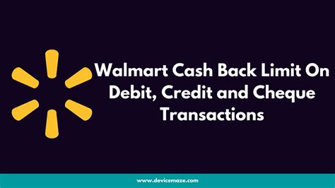 Walmart Credit Cash Back Limit