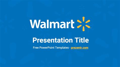 Walmart Ppt Template