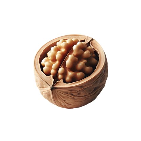 Walnut In Shell 3D PNG