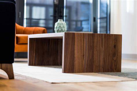 Walnut Waterfall Coffee Table