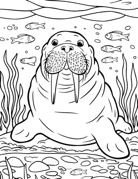Walrus Coloring Page