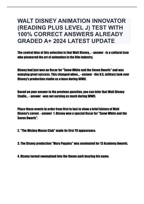 How Walt Disney Revolutionized Animation: Discover the Innovator's Legacy with Reading Plus