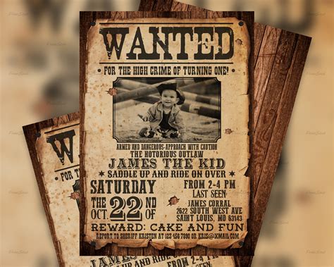 Wanted Invitation Template Free Printable Templates