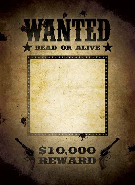 Wanted Poster 34+ Free Printable Templates in Word, PSD, Illustration