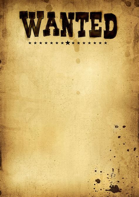 Wanted Poster Background