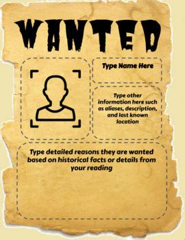 Wanted Poster Google Slides Template