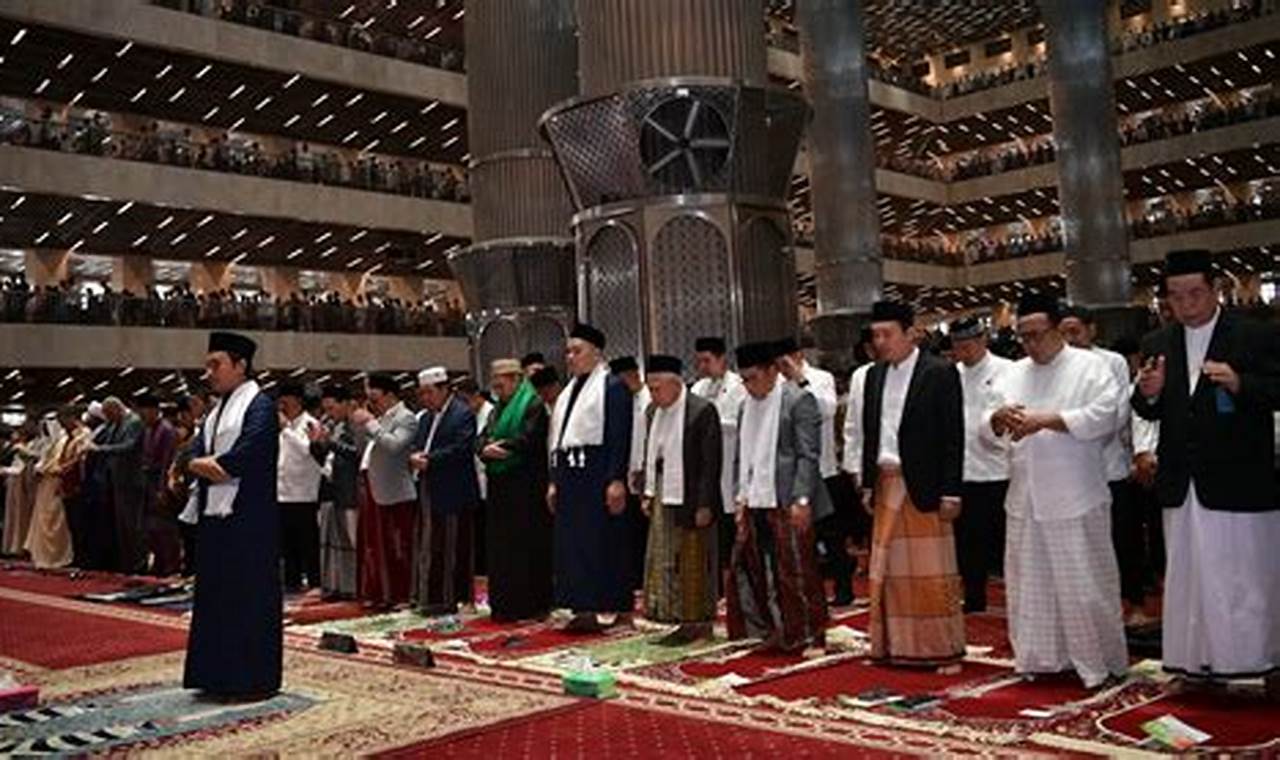 Wapres Laksanakan Salat Idulfitri 1445 H di Masjid Istiqlal